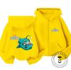 2026 Kawaii Octonauts Full Zip Hoodie Children 3-14 Years Captain Barnacle Print Hooded Jacket Outdoor Warm