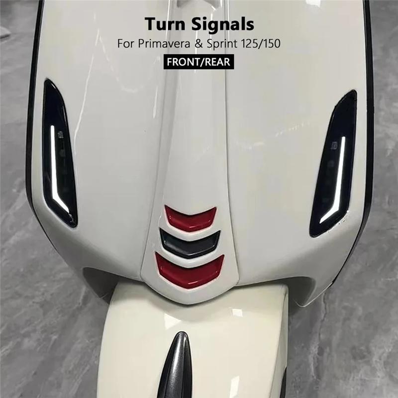 Motorcycle Front Rear LED Brake Lights Turn Signal Lamps Taillights for Vespa Sprint 125 150 Primavera 150 125