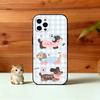 Милый мультяшный чехол для телефона с таксой Для iPhone 17,16,15,14,13,12,11 Plus,Pro Max,XS,Мягкий силиконовый черный чехол