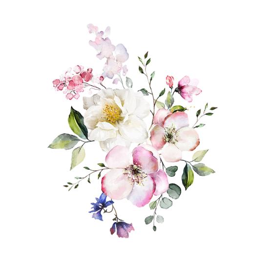 Toilet Lid Sticker Strong Stickiness PVC Waterproof Easy-peel Flower Theme Toilet Seat Decal Restroom AVE