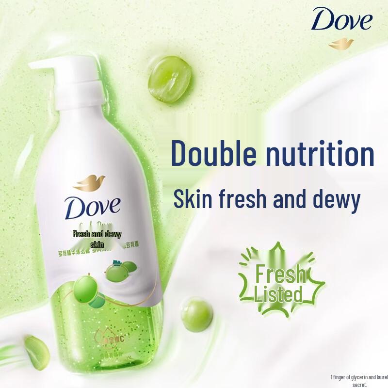 Dove Serum Body Wash Sweet Strawberry & Oat Milk