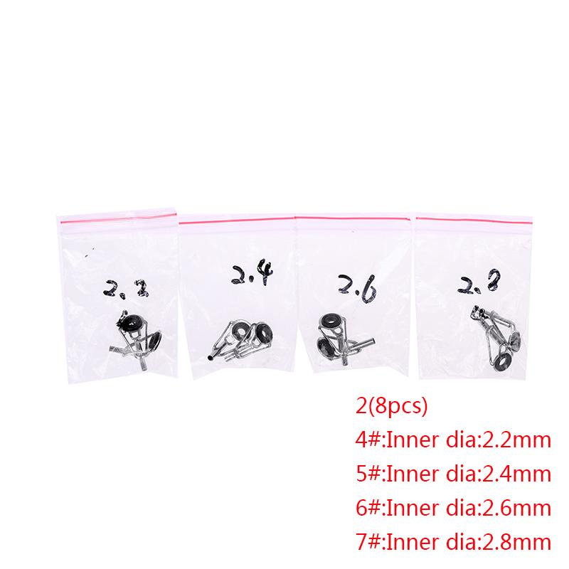 8 шт. удочка из нержавеющей стали, кольцевая направляющая для удочки с комплектом для ремонта кольца