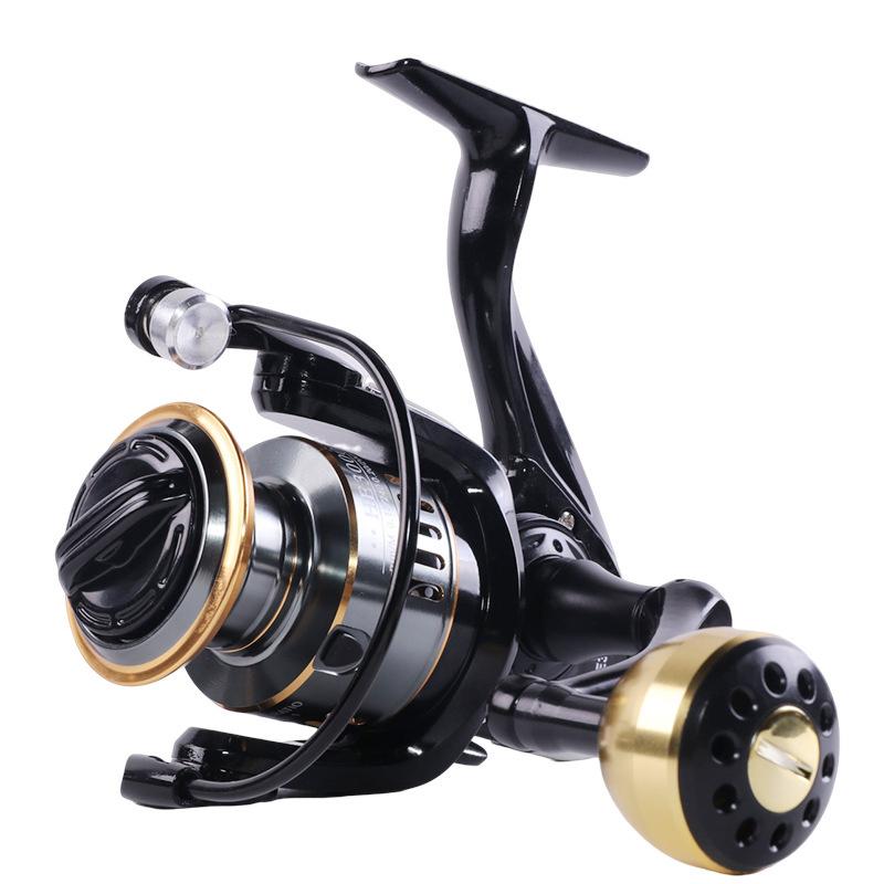 Professional Ultralight 1000~7000 Series 5.2:1 Gear Ratio, 26LB Maximum Drag CNC Metal Spool Spinning Fishing Reel for Freshwater and Saltwater
