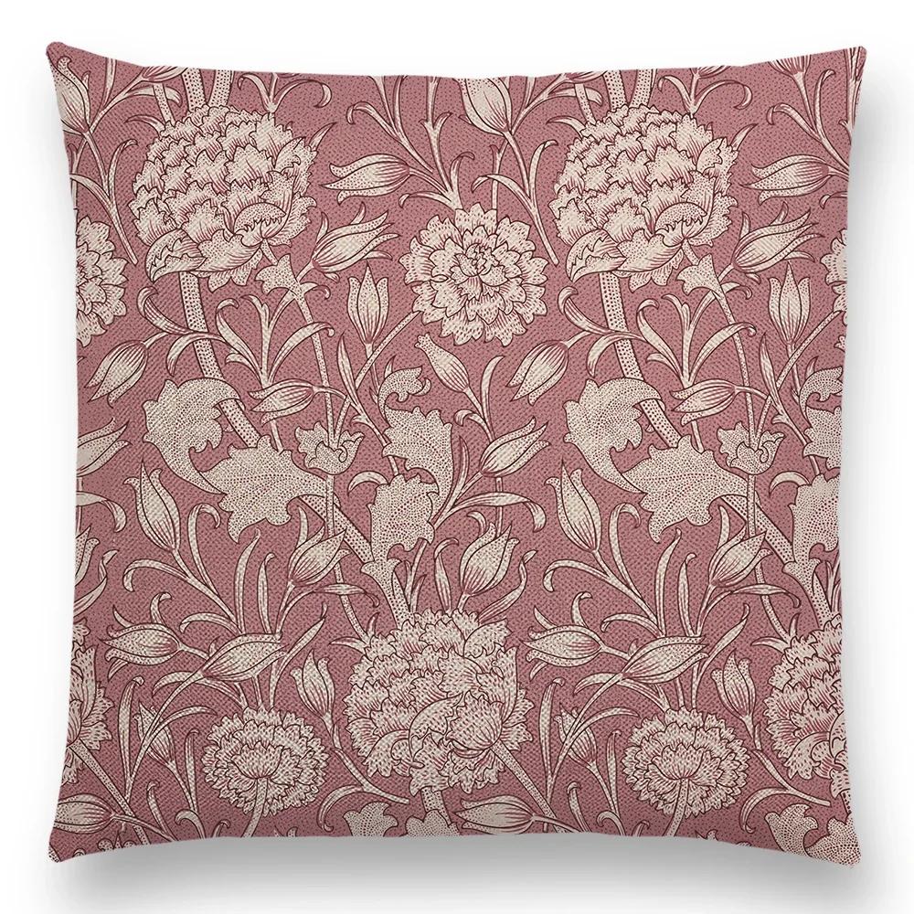 William Morris Thief Red Cushion Cover  Luxury Throw Pillow Home Decor for Sofa Living Room Pillow Case ///