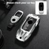 Metal Car Remote Key Cover Case Holder shell Fob Chain For Mercedes Benz A B C E S Class C260L S400L CLA CLS GLC GLS GLE EQE EQS