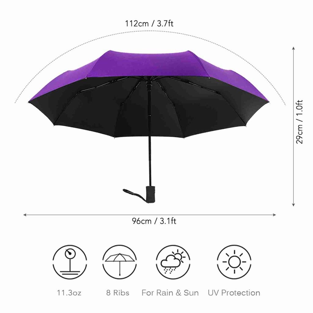 Auto Open Close Umbrella Compact Sun Rain Umbrella Portable Travel Umbrella Sun Proof Wind Proof Umbrella