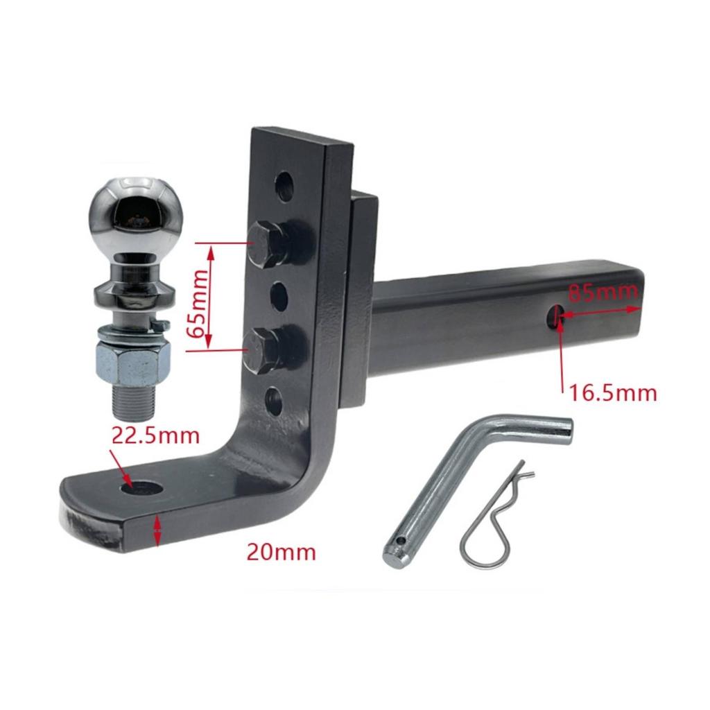 Trailer Arm Adjustable Towing Accessory Fasten-on for Unpaved Terrain