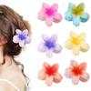 8CM Simulation Flower Scratch Clip Natural Colour Hairpin Bath Hair Grip Plate