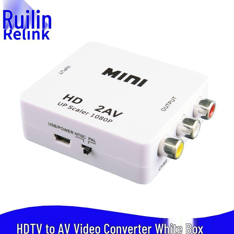 Адаптер HDMI к RCA AV - Красный Белый Желтый Конвертер для Компьютера к Проектору Аудио Видео