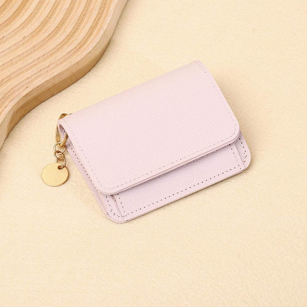 Simple Short Wallet Coin Purse for Woman Card Holder Female Mini Clutch