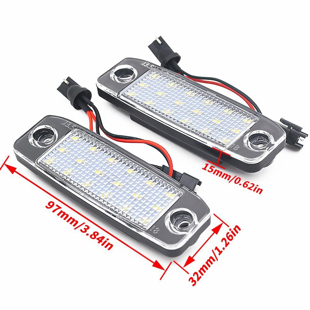 1/2Pcs For KIA Sorento R Sorento MX 2010-2015 LED Car License Plate Light Number Frame Lamp With Resistance Car Accessories