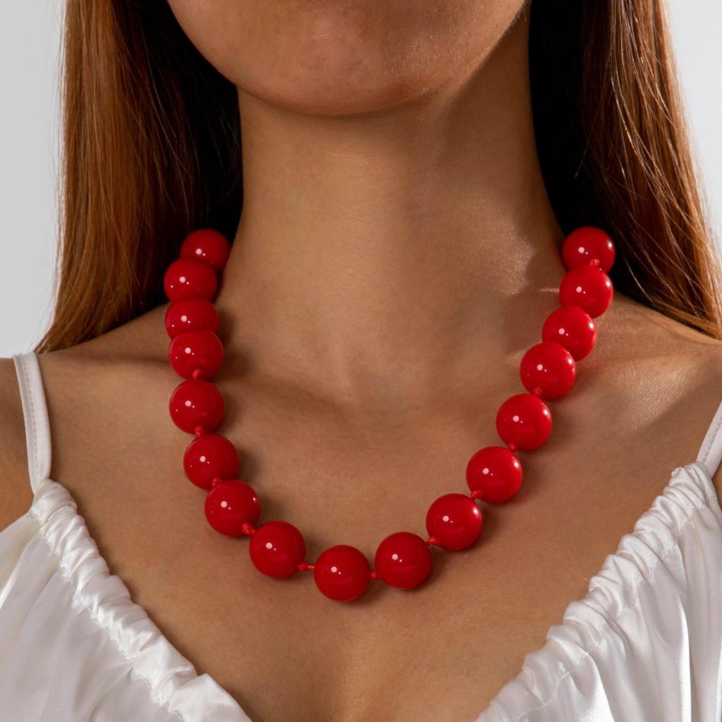 Летнее богемное этническое красочное преувеличенное ожерелье из бисера для женщин, ювелирные изделия, индивидуальность, пляжный отдых, колье-чокер, бижутерия