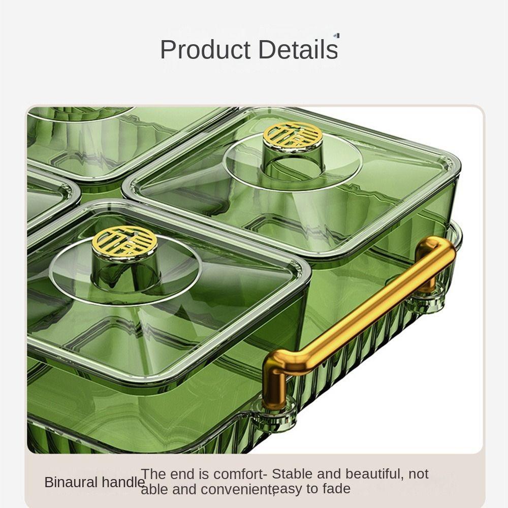 Translucent Dessert Serving Platter Waterproof Fruit Storage Tray Dried Fruit Plate  Bedroom