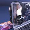 Складные беспроводные Bluetooth-наушники, 3D-стереогарнитура, гарнитура, игровые наушники с шумоподавлением и микрофоном