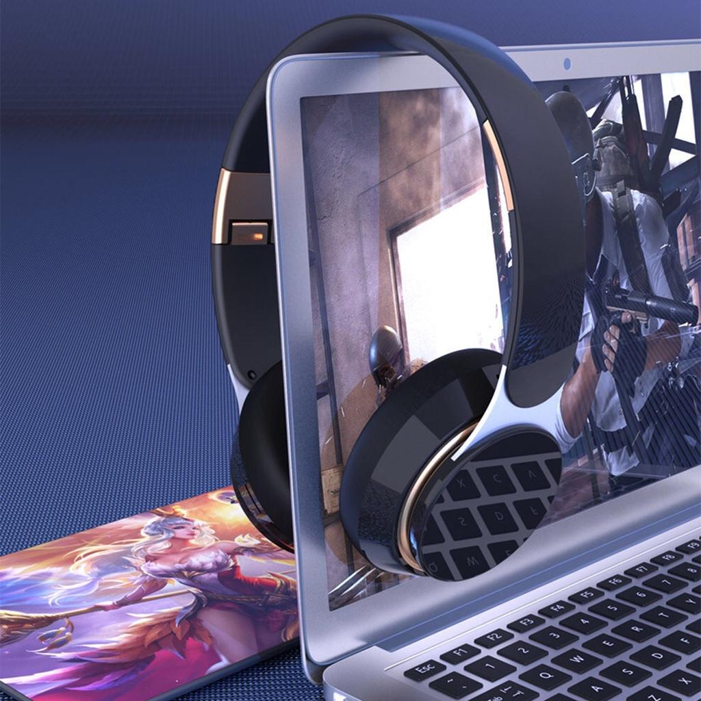 Складные беспроводные Bluetooth-наушники, 3D-стереогарнитура, гарнитура, игровые наушники с шумоподавлением и микрофоном