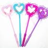 Flash Stars Heart Fairy Flashing Wands Luminous Prop Flash Stars Heart Fairy Stick Kids Toy