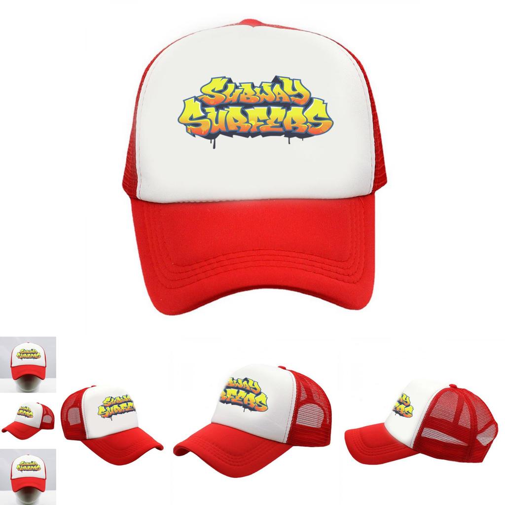 Бейсболка Subway Surfers Защита от УФ лучей Дышащая Унисекс Летняя шляпа для улицы Для фанатов
