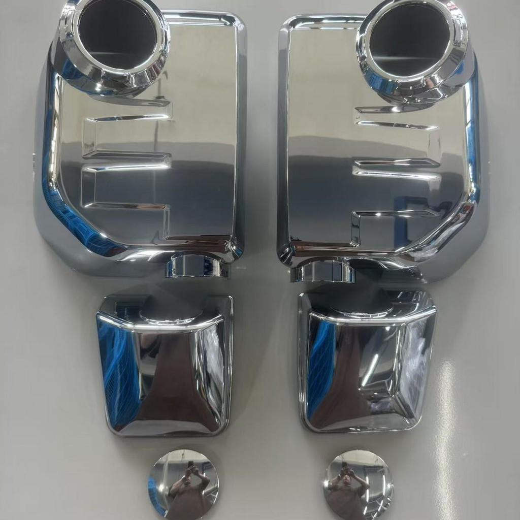 Toyota FJ Cruiser Rearview Mirror Chrome Trim: Anti-Scratch Backup Camera Frame Modification