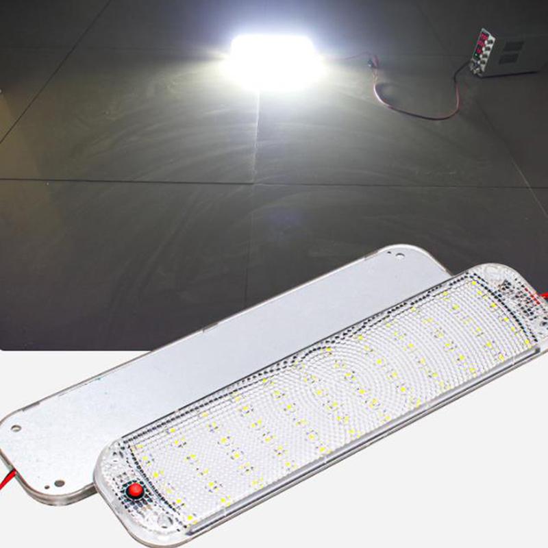 72 светодиодных панели для автомобильного салона, лампа для чтения, высокая яркость, освещение салона для фургона, грузовика, автофургона, лодки, кемпера, полоса освещения 12 В-24 В