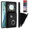 Кожаный чехол-кошелек для Huawei P70 Pro Plus Ultra Honor 200 90 X6B X7B X8B X9B X7A X8A X9A X50i Magic 6 5 Lite Чехол Держатель-кольцо