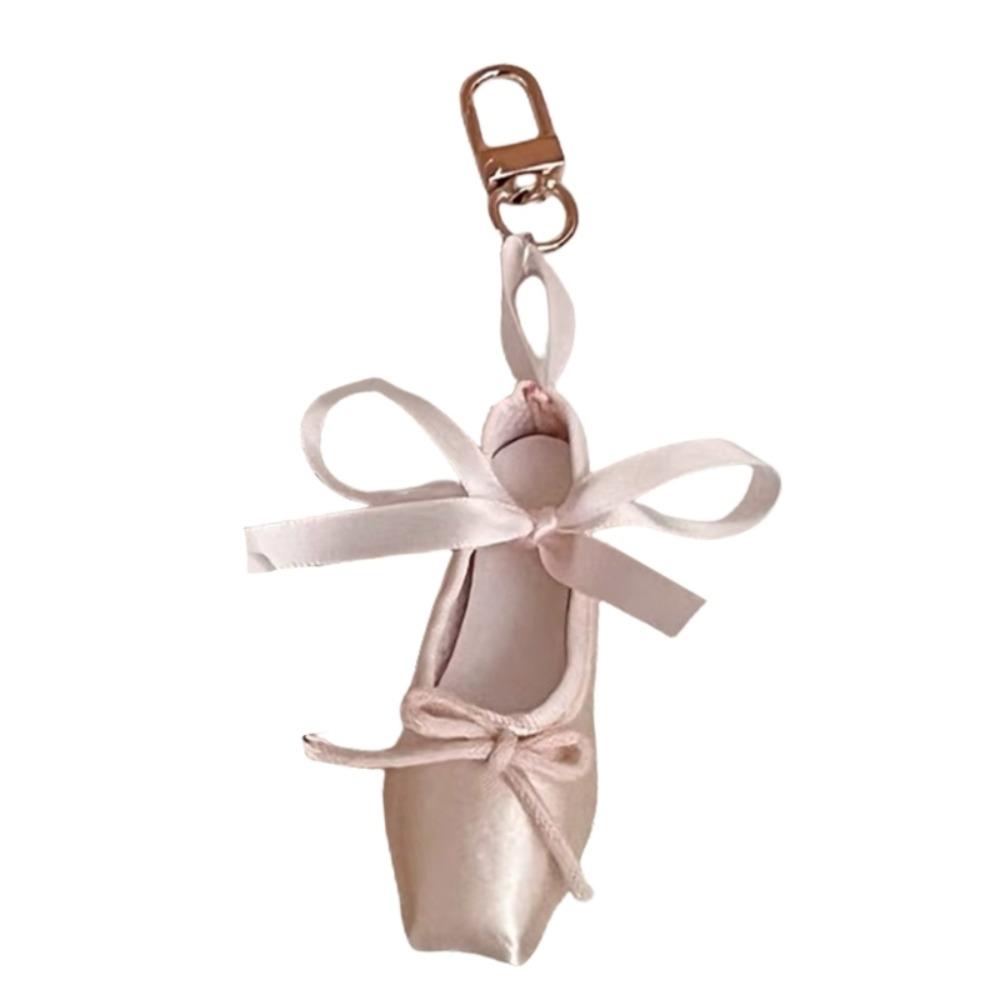 Phone Charm Mini Ballet Shoes Pendant Pink Color Ballet Shoes Key Holder  Women and Girls