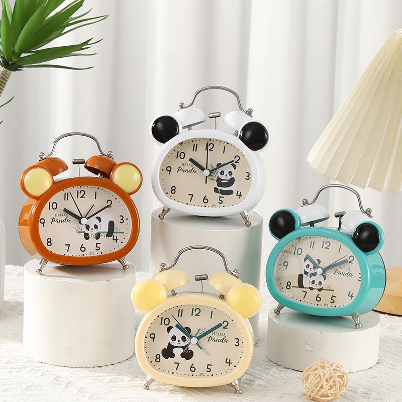 Ретро-будильник с громким звонком и ночником - бесшумные прикроватные часы, креативный подарок для студентов и декор спальни