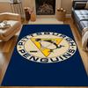 "Pittsburgh Penguins Hockey Logo Design" Patterned carpet, non slip mat suitable for living room and bedroom sofas
