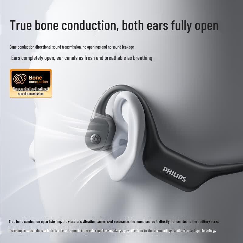Philips TAA6609 Костная проводимость Bluetooth MP3 Спортивные наушники