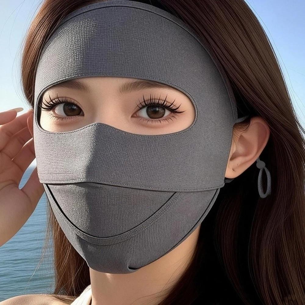 Moisture-wicking UV-resistant Face Mask Ice Silk Face Protection  Summer Season
