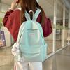 Школьная сумка для старшеклассников, женский рюкзак в стиле колледжа, однотонный рюкзак