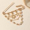 Vintage Personalized Butterfly Pentagram Tassel Pendant Brooches Pin For Women Coat Jewelry Accessries Gift