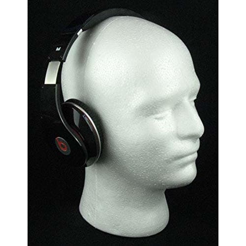 Fuji Interior Lightweight Male Mannequin Head with Display Stand, White