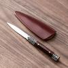 Steel Tea Pick Hand-Forged with Ebony Wood Artisan Tea Knife for Pu-erh Cake Luxury Tea Accessories & Collection Piece