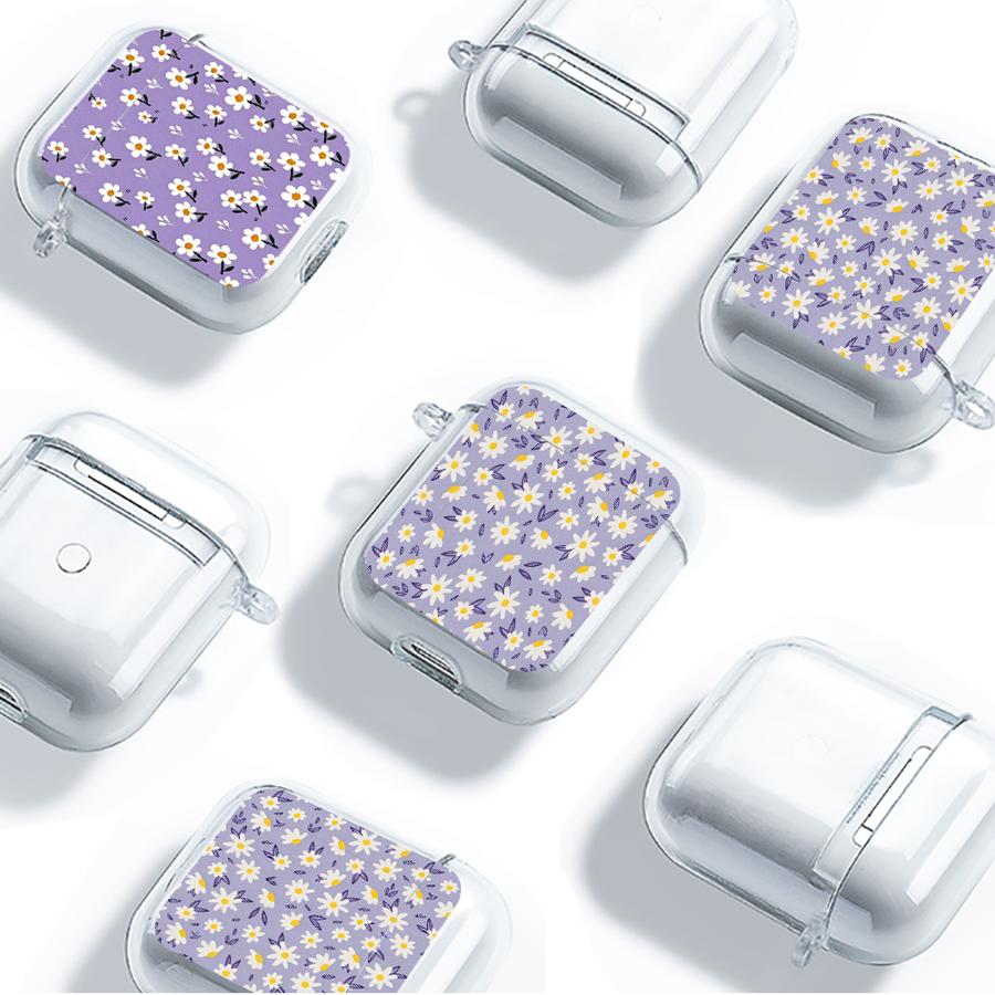 Прозрачные чехлы для наушников Cover Case для Airpods 4 1 Pro 2 Pro2 Pro3 3 Мультяшная ромашка