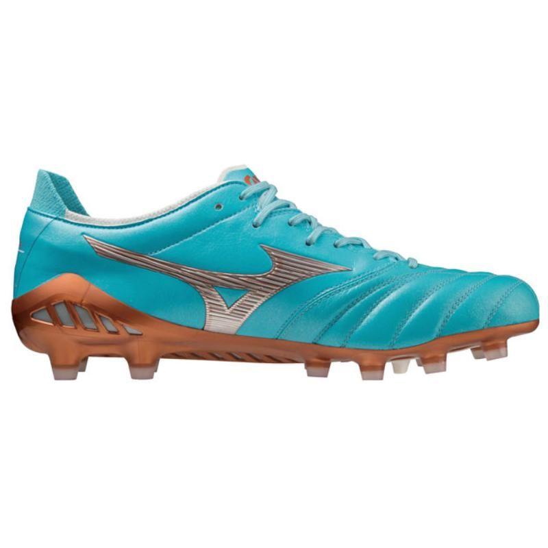 Mizuno Morelia Neo Круглый носок Шнуровка FG (Резиновые длинные шипы) Натуральная трава Кожа кенгуру Нескользящие Износостойкие Легкие Футбольные бутсы P1GA238025