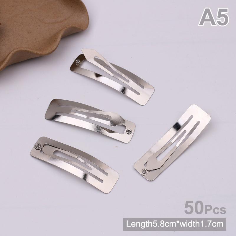 50 шт. простые металлические заколки для волос, серебро, золото, черный зажим Bb, сделай сам, ручная работа, головные уборы для девочек