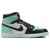 Кроссовки унисекс Air Jordan 1 Retro High OG Green Glow Белый Черный DZ5485-130