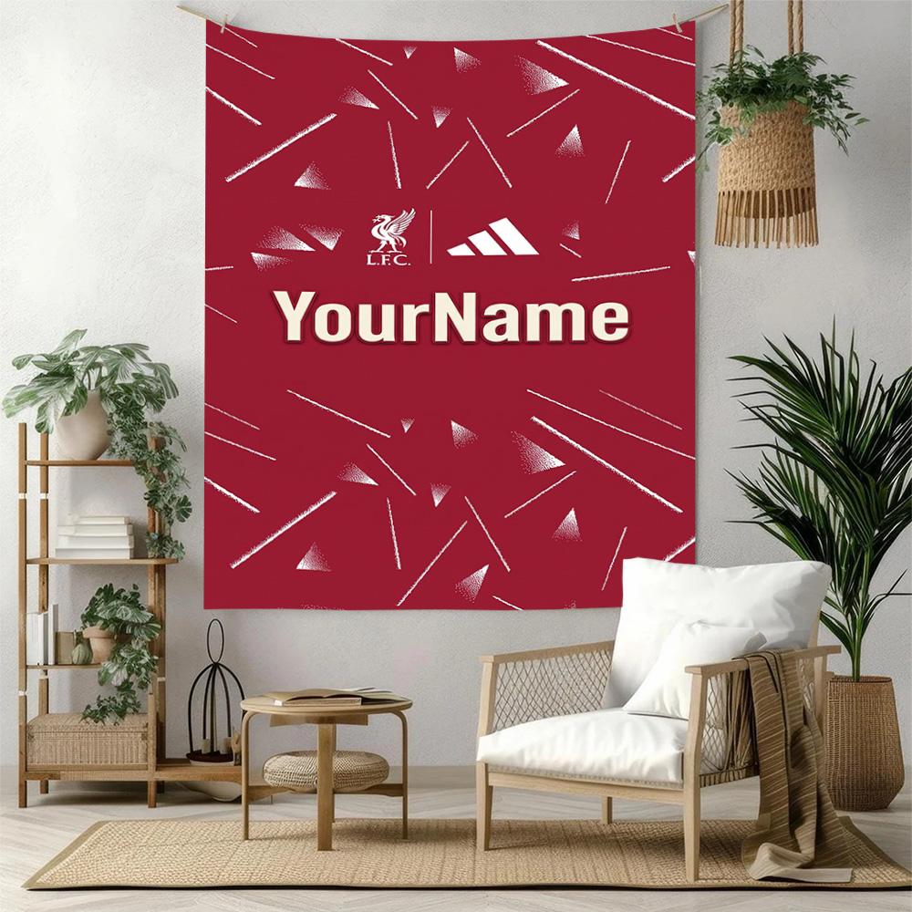 Liverpool Custom Your Name Wall Decor Tapestry Art For Pet Memorial Birthdaywedding Party Backdrop Family Gift