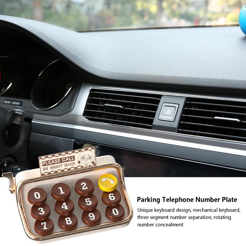 Временный парковочный знак, ретро-дизайн клавиатуры, знак, помощь при парковке в гараже, украшения для салона автомобиля, аксессуары для остановки автомобиля, автомобильные аксессуары