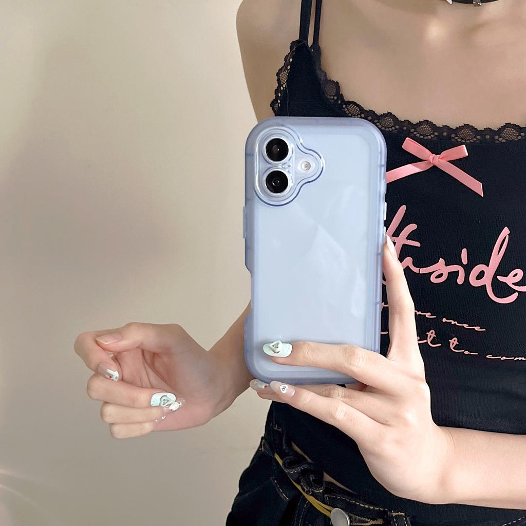 Candy Clear Thick TPU Silicone Case For For Iphone 17 Air 16 1 14 13 12 11 Pro Max Plus X XR XS Camera Protection Shockproof Cover