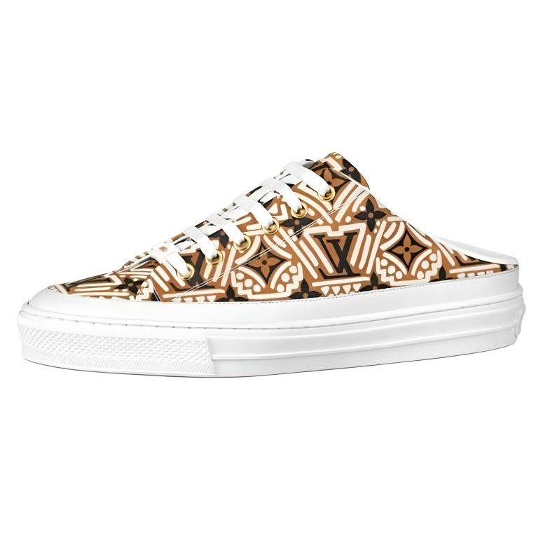 Louis Vuitton Женские мюли Lv Crafty Stellar 'Коричневый Черный Белый' 1A85N8