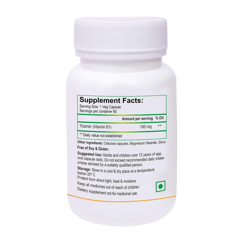 Biotrex Nutraceuticals Тиамин (Витамин B1) - 60 растительных капсул