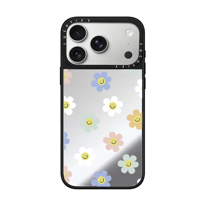 Цветные цветы apply для чехла на мобильный телефон iphone17pro 15promax apple 14plus защитный чехол 13 зеркальный