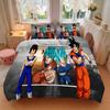 Super Saiyan Evolution Print 3Pcs Bedding Setduvet Cover With 2 Bedropillowcase Home Birthday Gift