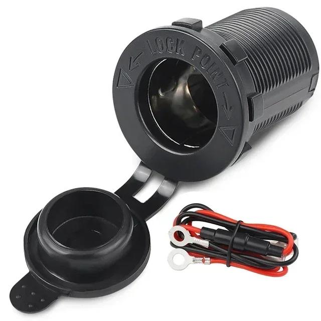 Автомобильное гнездо прикуривателя 12 В 24 В Водонепроницаемая вилка Адаптер розетки питания для морской лодки мотоцикла грузовика дома на колесах квадроцикла с проводом