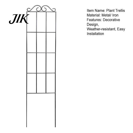 Weather-resistant Plant Trellis Metal Garden Climbing Plants Frame Decorative Support for Clematis Roses Outdoor Indoor Use Structure