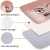 Winking Lash Welcome Doormat Rose Gold Glitter Drip Entrance Rug Makeup Beauty Theme Non-Slip Welcome Floor Mat for Home Room