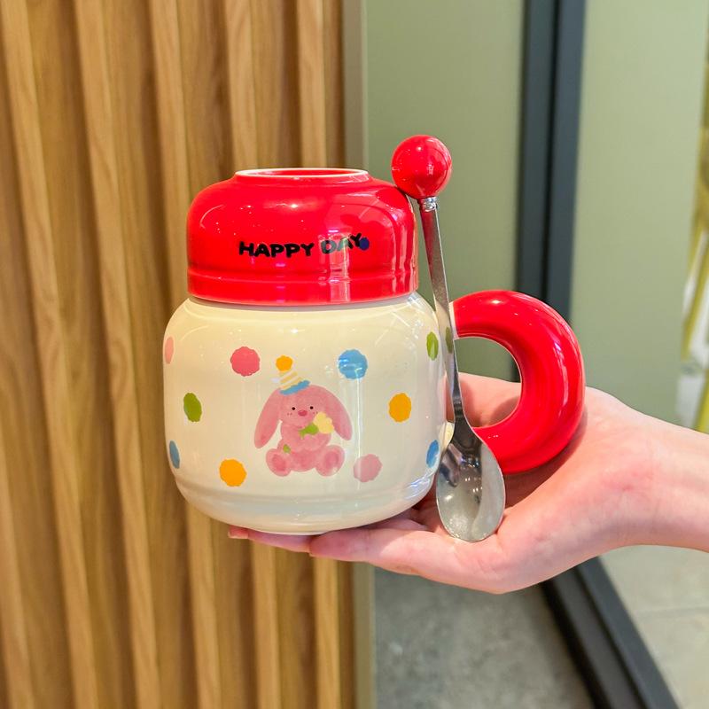 Подарок на день рождения для девочек, милая кружка с медведем, керамическая кружка высокой ценности, чайник для пары, сувенир для девушки