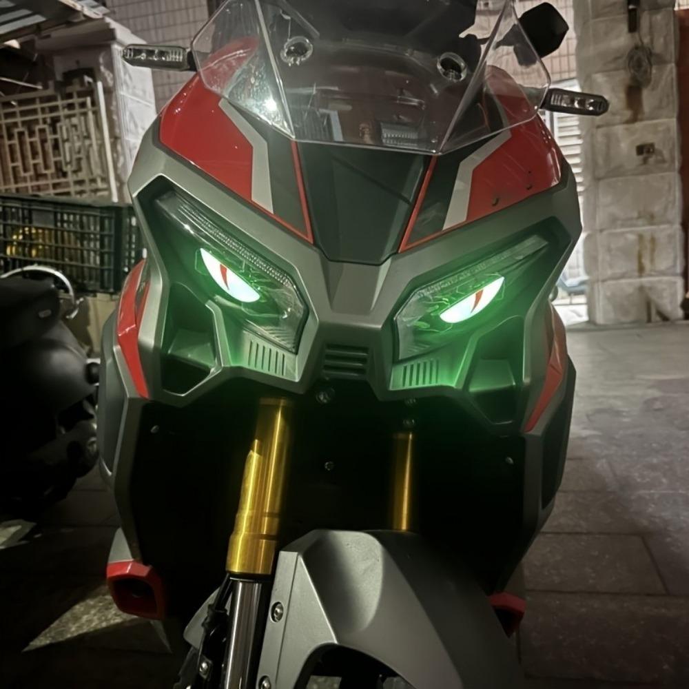 Мотоциклетные светящиеся наклейки "Кошачьи глаза" 2 шт. Зеленые Ночные Светящиеся Наклейки на Велосипед 7 см