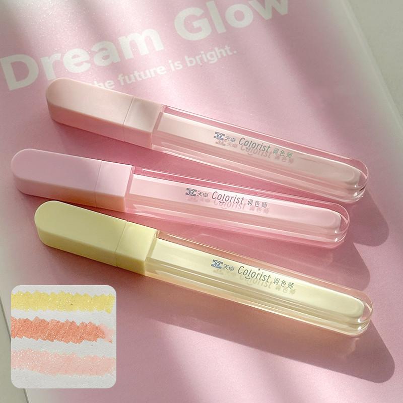 3 шт./компл., блестящие маркеры со звездами для студентов, блестящие маркеры для скрапбукинга, DIY Декор, маркеры для журнала, канцелярские принадлежности